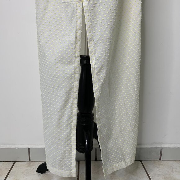 Lisa Marie Fernandez Women's Cream Yellow Polka Dot Long Sleeve Coverup Dress - Picture 8 of 13